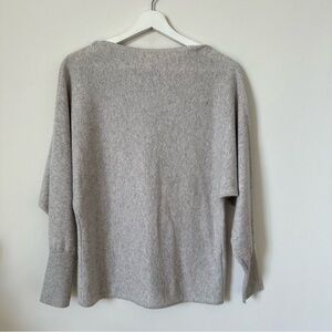 Club Monaco Cashmere Sweater Dolman Sleeve Boat Neck Gray Size M
